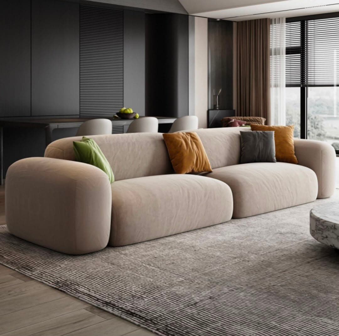 Modern Curved Sectional Sofa