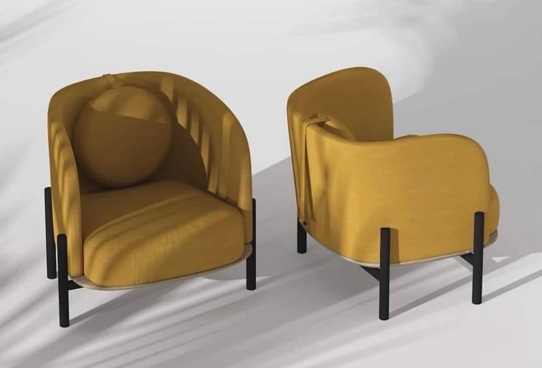 Modern Upholstered Accent Lounge Chair