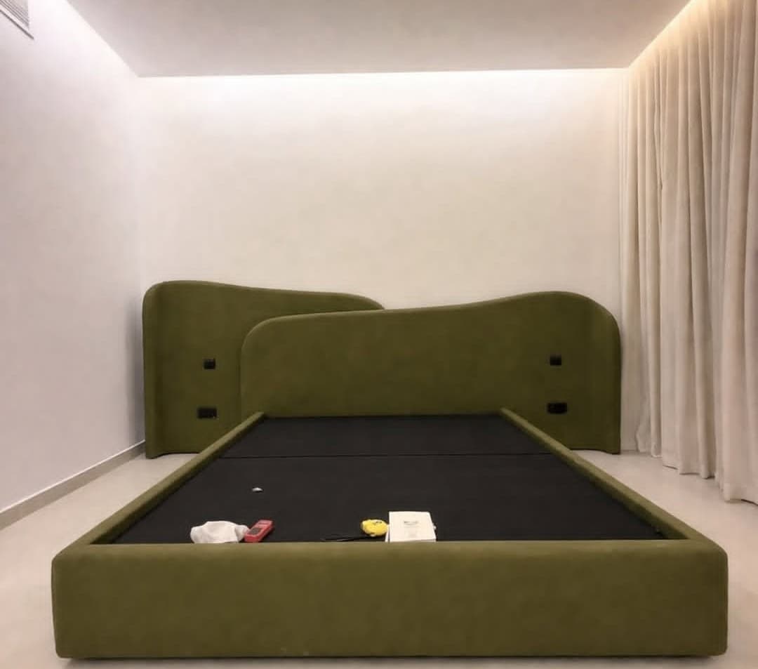 Modern Upholstered Platform Bed Frame