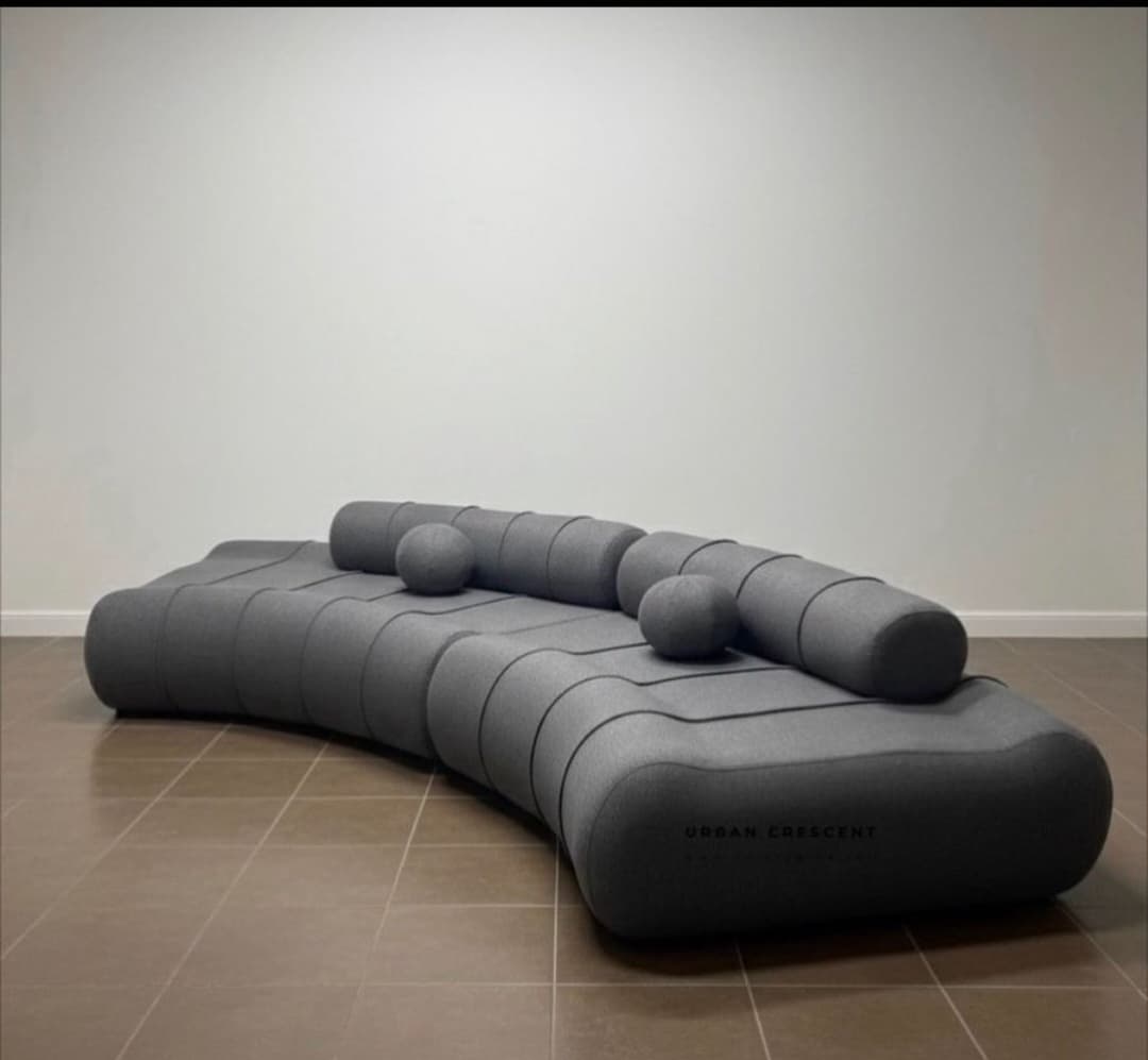 Modern Sculptural Lounge Sofa